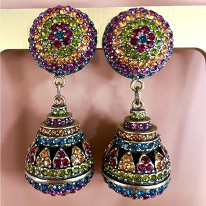 Heidi Daus Vintage  Museum Masterpiece Clip On Earrings